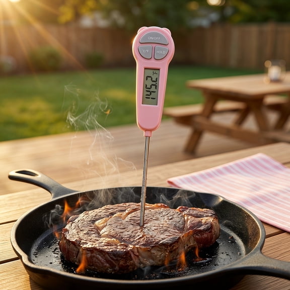 Instant Read Digital Cooking Thermometer for Grilling, BBQ, Frying, Roasting - Accurate Meat Thermometer 20.30X3.50X1.50CM