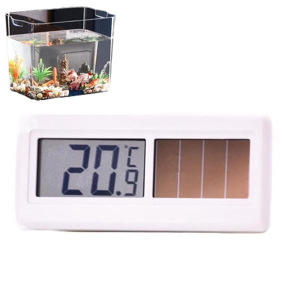 Digital Thermometer with Solar Power, Wireless Waterproof Refrigerator Freezer Thermometer for Indoor/Outdoor Use, -58F to 302F Range for AC, Aquarium, Incubator & Home
