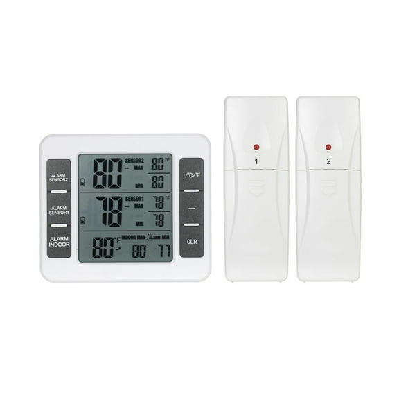 Digital Thermometer Temperature Meter Indoor Outdoor Weather Station Wireless Transmitter ,Weather Forecast
