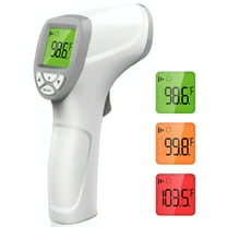Digital Thermometer for Adults Kids: 2 IN 1 No-Touch Baby Forehead Thermometer with Fever Alarm and Instant Accuracy Readings