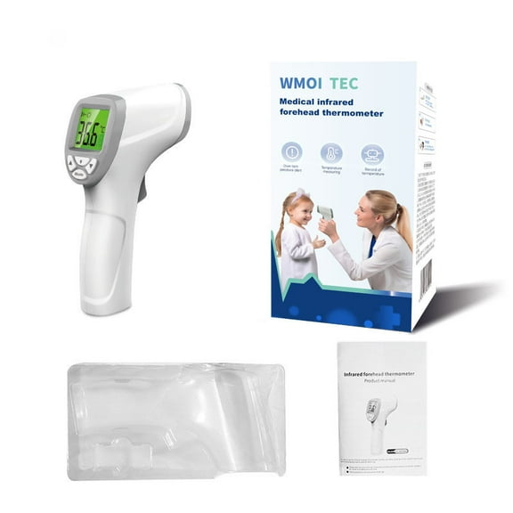 Digital Thermometer for Adults and Kids,2 IN 1 No-Touch Forehead Thermometer with Fever Alarm and Instant Accuracy Readings