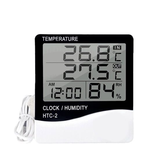 Digital Thermometers For Indoor Outdoor Environments Temperature Display Housing Simple Installation