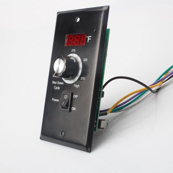 Digital Thermostat Control Unit For Z Grills 9017 V1 Pellet Grill, LED Display Temp Range 180-375°F, Flavor Mode, Direct Ignition, Black Replacement Part(9017 V1-2.0RPM120V)