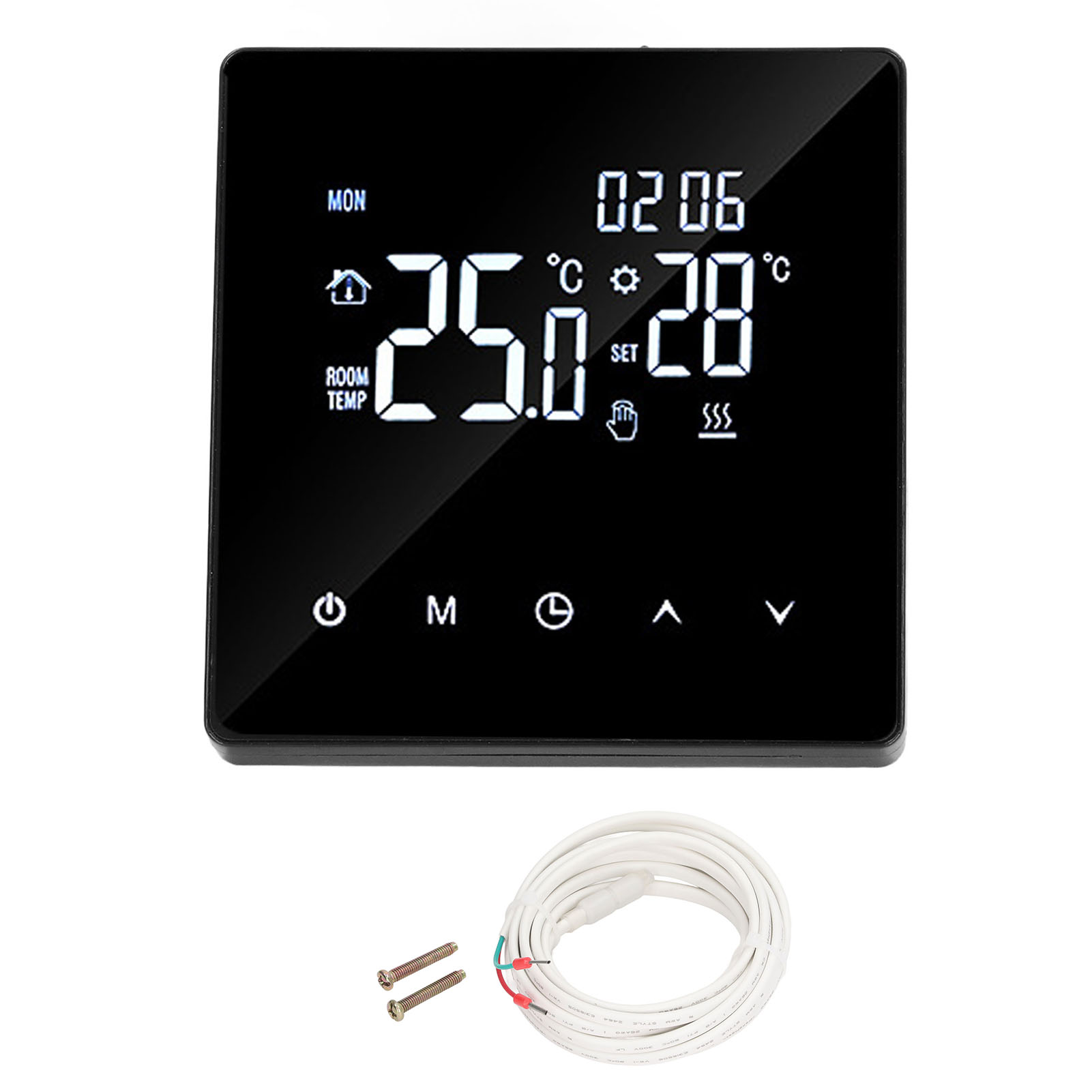 Digital Thermostat, Electric Thermostat Low Power Consumption Easy Installation Accurate