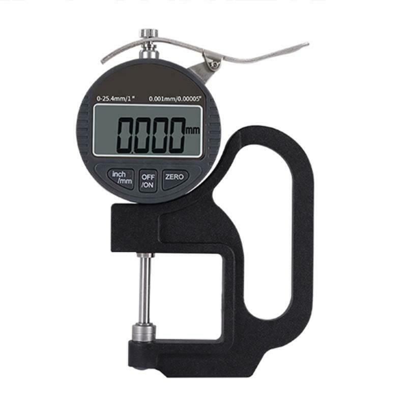 Digital Thickness Gauge 025.4mm Measuring Tool Metric/inch for Paper