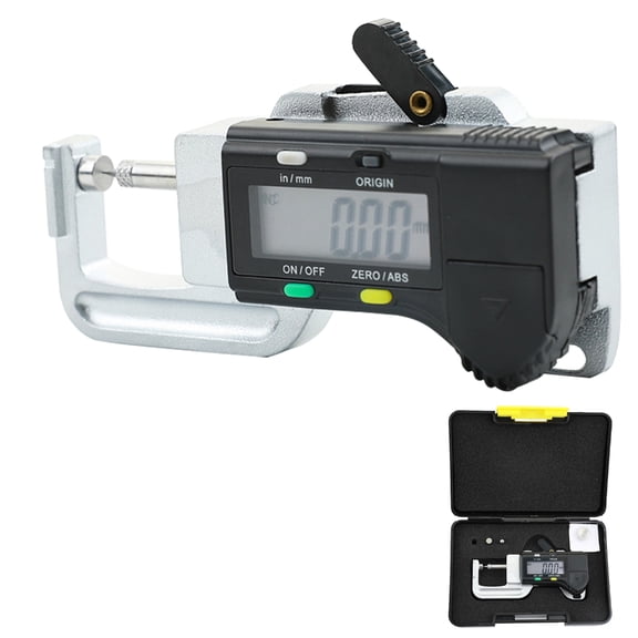Digital Thickness Gauges 0.5inch/12.7mm, 0.0005"/0.01mm, Thickness Meter Precise Electronic Micrometers with LCDDisplay