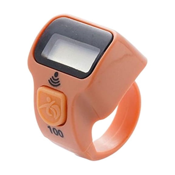Digital Thumb Counter with LED Light, 100 Count Capacity, Push Button Reset, ABS, AG1 Battery Included