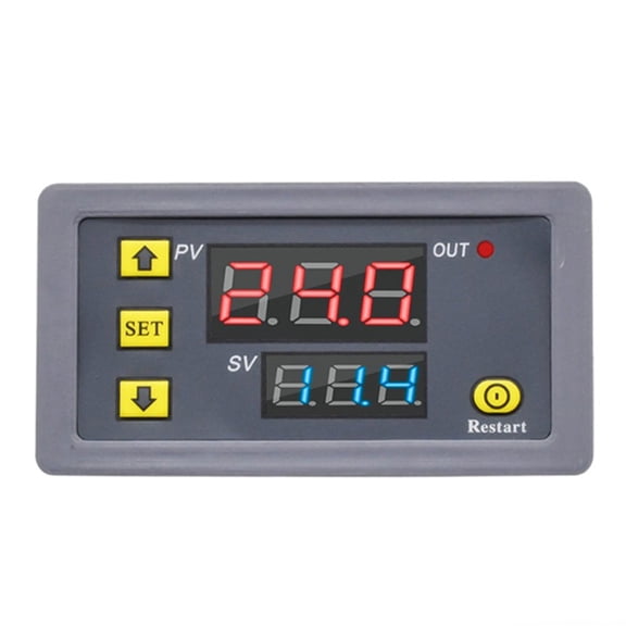 Digital Time Delay Relay LED Display Cycle Timer Control Switch Adjustable Timing AC110-220V
