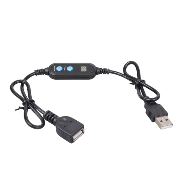 Digital Timer Cable USB Cable 1-24H Auto Power Off Function 60cm Design For Home Electronics