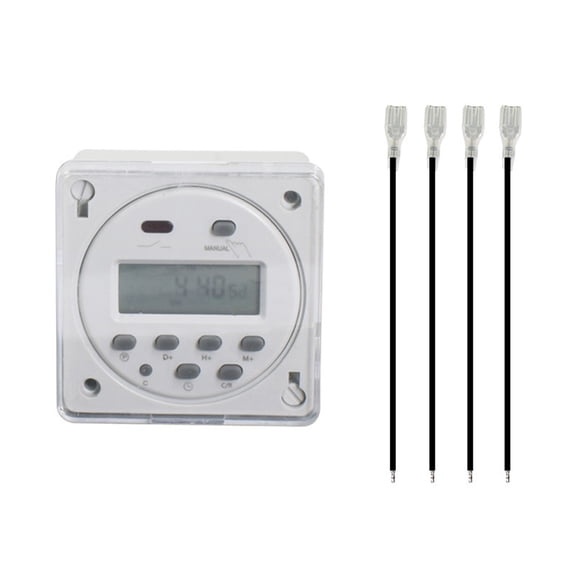 Digital Timer DC/AC 12V 16A LCD Display Programmable Timer Switch ...