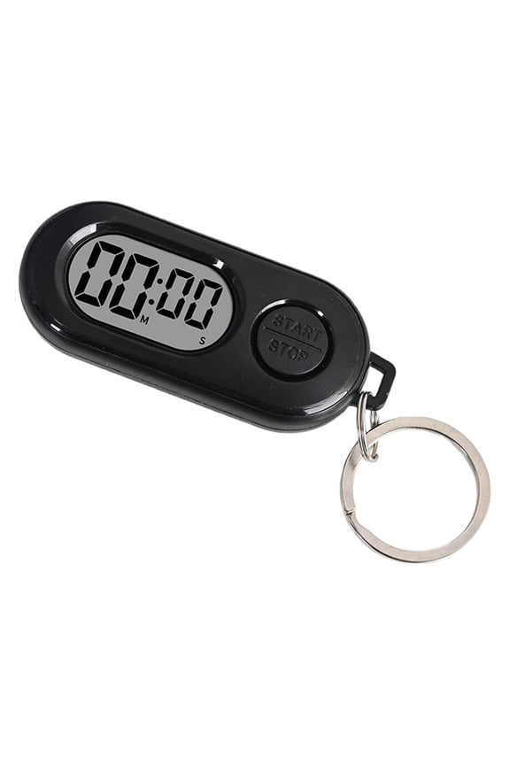 Digital Timer Keychain Clear Display Low Light Cooking Exercise Second