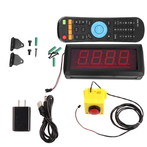 Digital Timer LED Digital Display Popular Game Challenge Countdown Timer 10 Seconds Light Weight Remote Control for Promotional Activities Shopping Malls