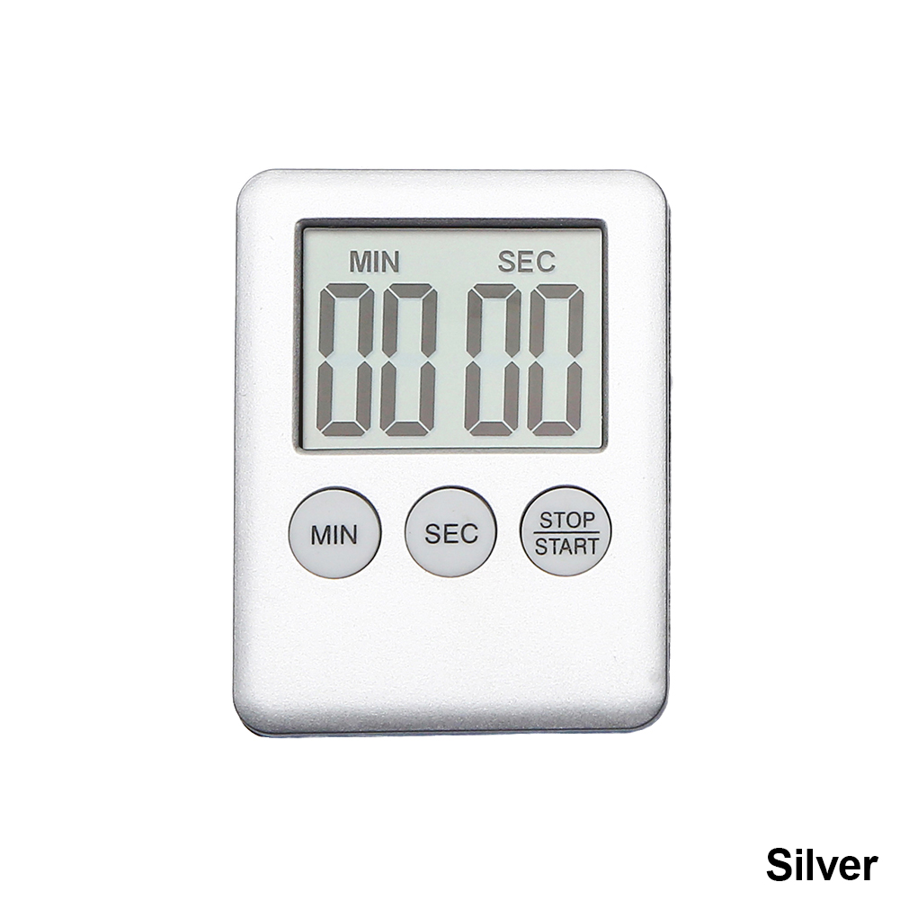 Digital Timer Manual Electronic Countdown Clock Loud Alarm Cooking