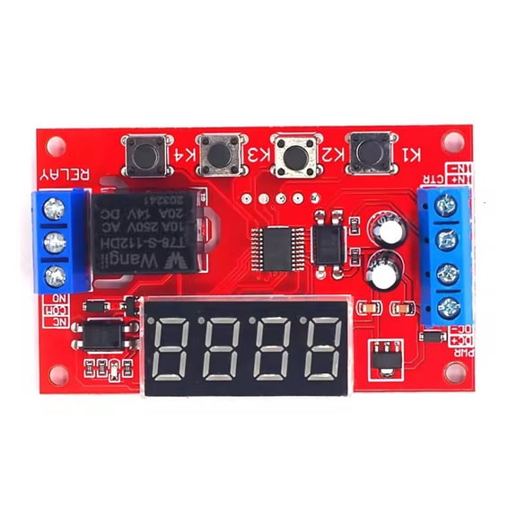 Digital Timer Relays Board Programmable Timer Delay Relays Module For Industrial Control AntiReverse Function 0.01 Second