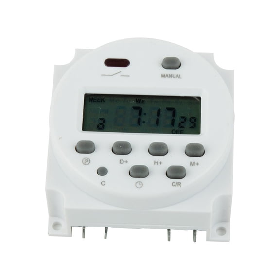 Digital Timers Dc/Ac 12V 16A Lcd Display Programmable Timer Switch