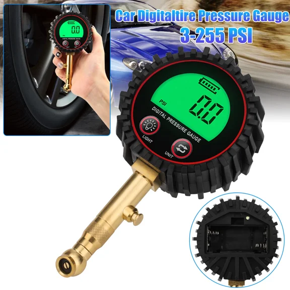 Digital Tire Air Pressure Gauge Checker Heavy Duty Accuracy for Trucks Cars RVs