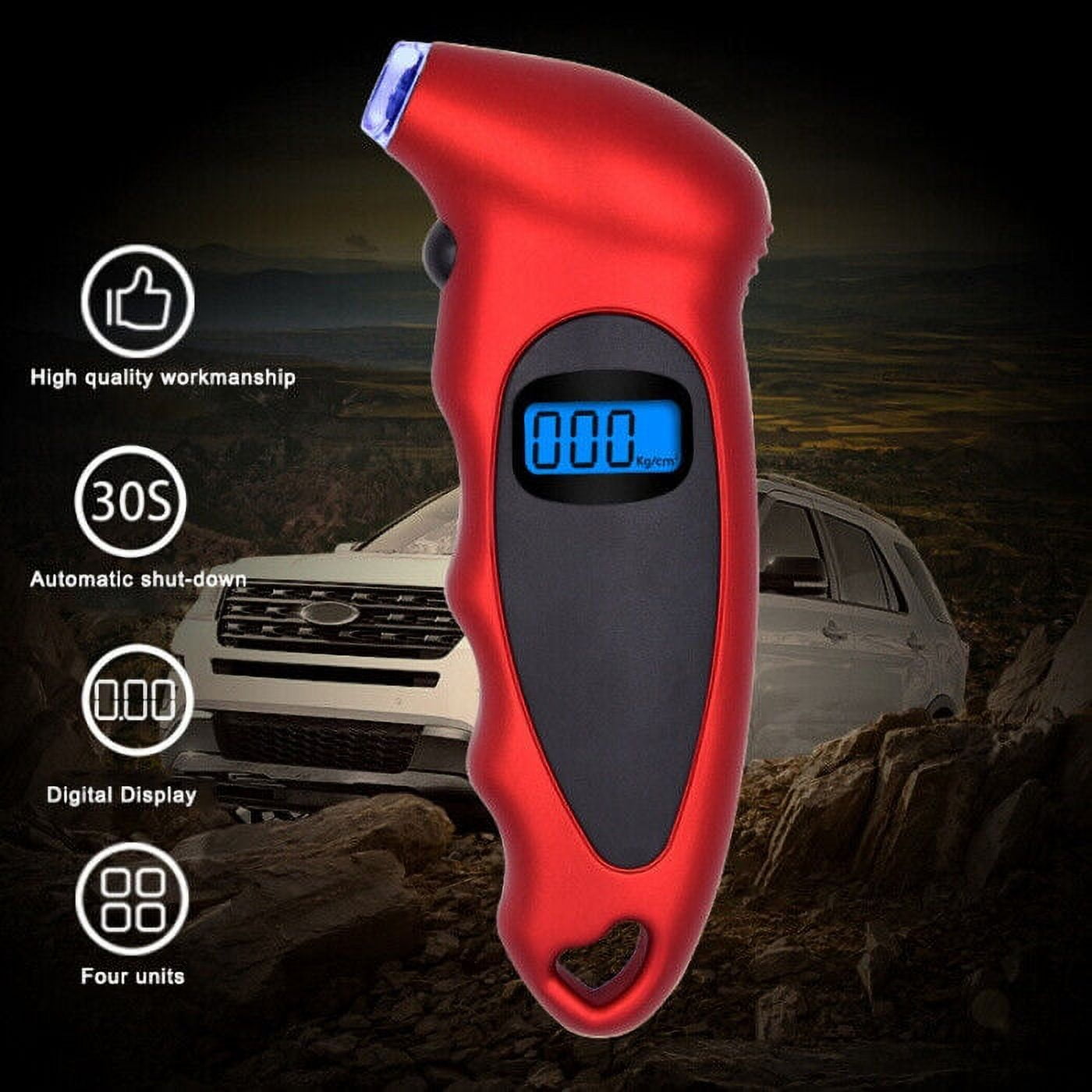 Digital Tire Air Pressure Gauge Meter Tester Bike AutoTruck LCD Display