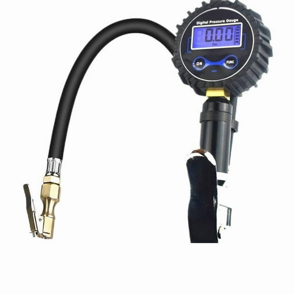 Digital Tire Pressure Gauge, Heavy Duty Air Chuck, LCD Display, Professional Accuracy for Car, Truck, SUV, Motorcycle