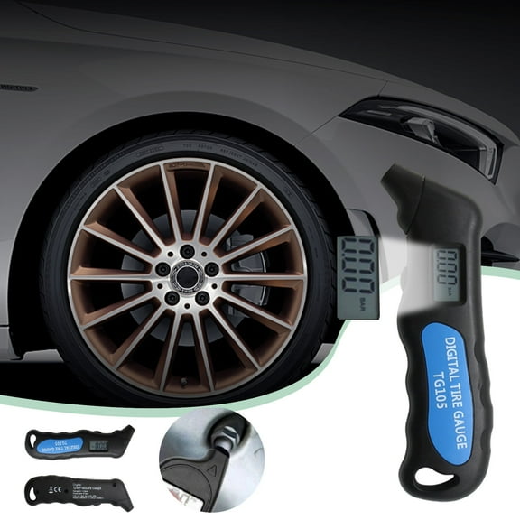 Digital Tire Pressure Gauge, High Accuracy Tire Pressure Monitor With LCD Display And Built In Light, Automotive Tire Gauge for Cars Trucks Motorcycles RV Maintenance Safety Checks