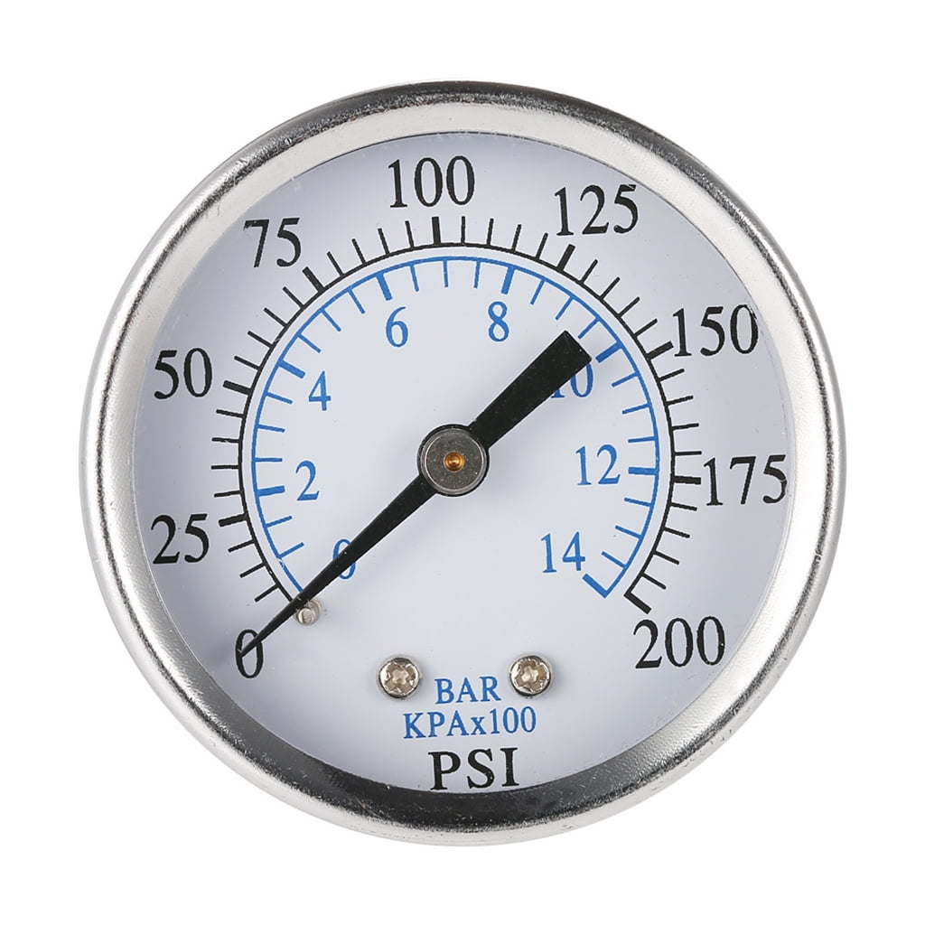 Digital Tire Pressure Gauge Liquid Filled Pressure Gauge 2" Face 0-200 ...