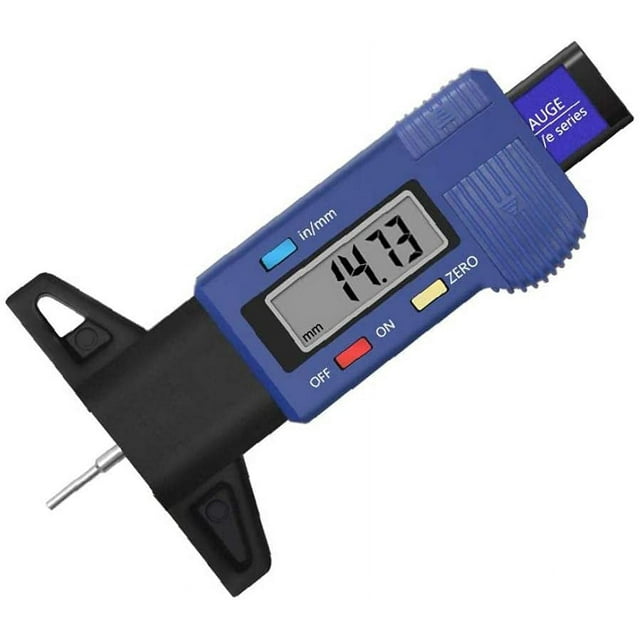 Digital Tire Tread Depth Gauge 025.4mm Caliper Thickness Tire Depth