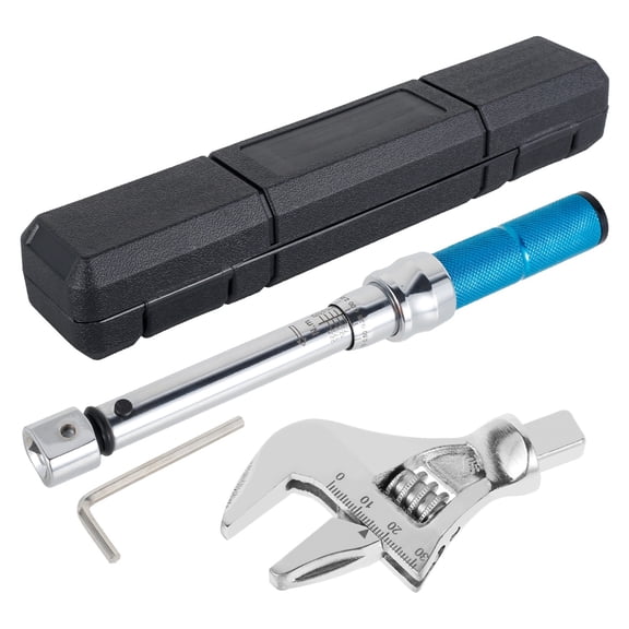 Digital Torque Adapter,Digital Adjustable Torque Wrench Steel Open End Interchangeable Head Torque Wrench Spanner Hand Tools For Bicycle Car Repair ,Precision & Robust