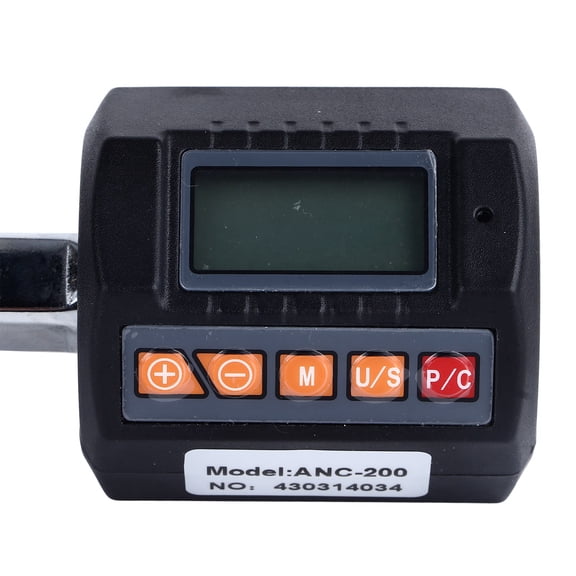 Digital Torque Meter Adapter Kit with 1/4, 3/8 & 1/2 Inch Heads - 200Nm LCD Torque Wrench Tester with Alarm, Backlight & 4 Units for Automotive Repair Home Car 200N.m