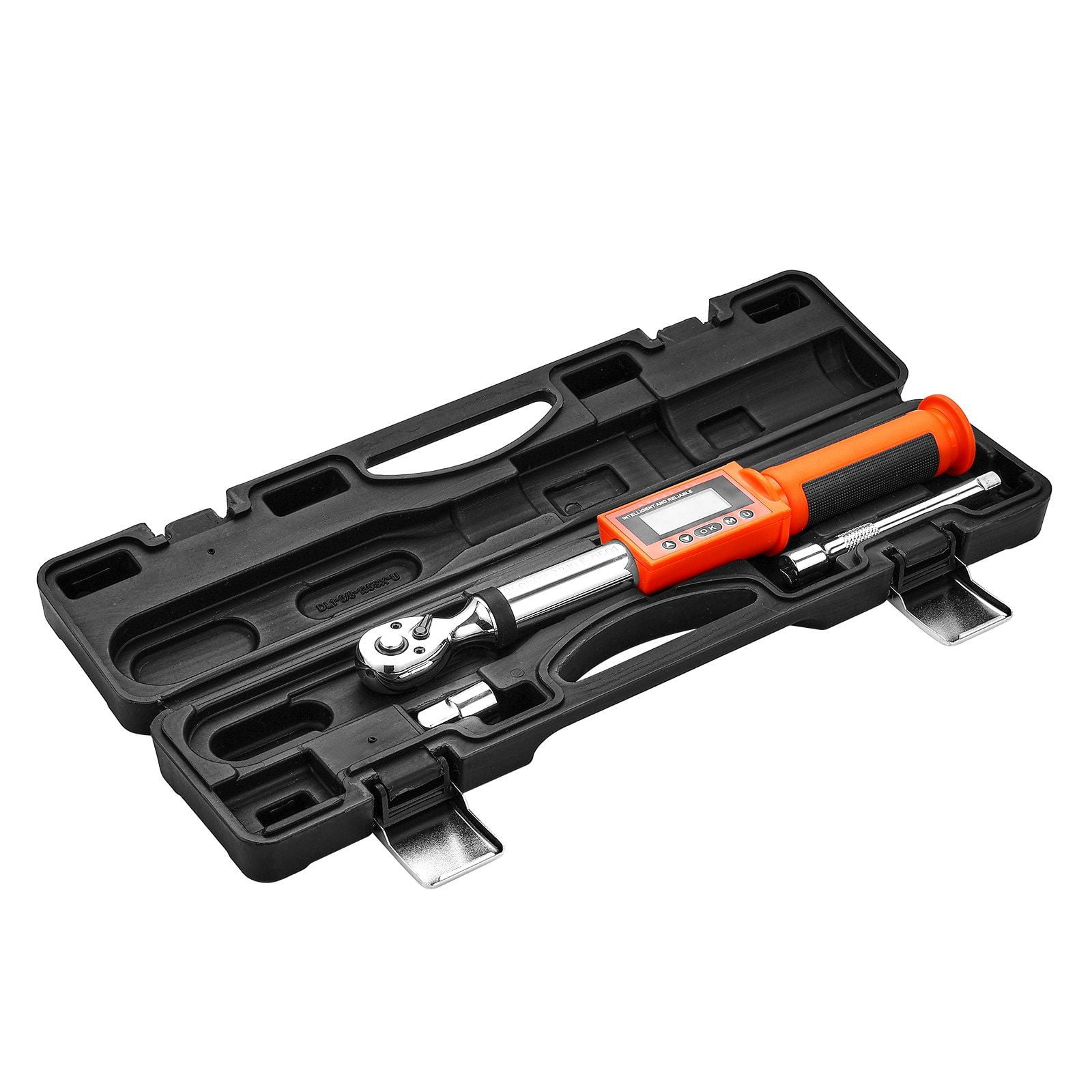 Digital Torque Wrench 3/8" Drive 0-99.57 lbf-ft / 0-135 N.m, 72-Tooth LED Display, Precision Click Type - for Automotive & Mechanics