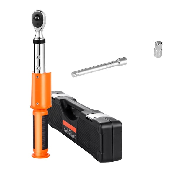 Digital Torque Wrench, 3/8 Inch Drive, 0-99.57 lbf-ft / 0-135 N.m, 72-Tooth, 2% High Accuracy Electronic Torque Wrench with Preset Value, Buzzer and LED Notification, for Automotive Motorcycle