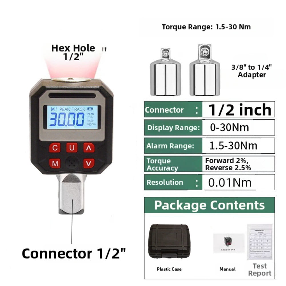 M Torque Paper Digital Torque Wrench Adapter 1/2