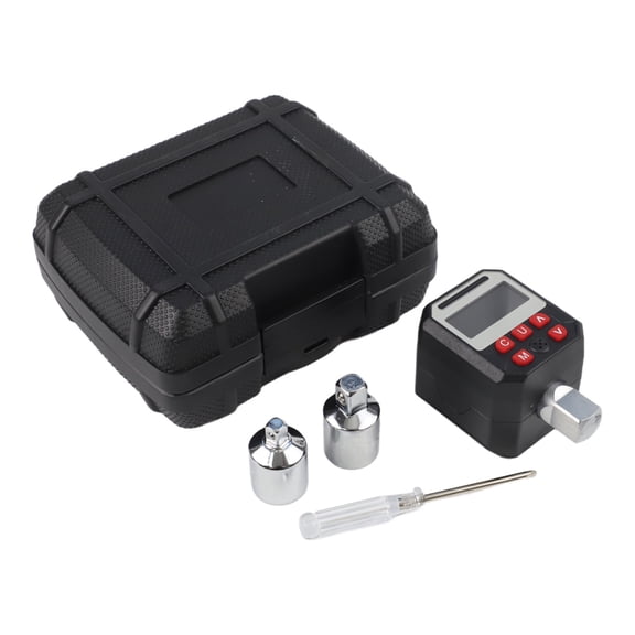 Digital Torque Wrench Adapter 1/2" Drive, LED Display with Audible, Dual Units N-m/Ft-Lb, Peak and Trace Modes for and DIY Mechanics, Black(6.8-135)