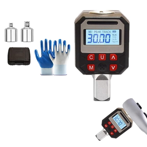 Digital Torque Wrench Adapter 1/2" Drive, Turn Any Ratchet into Digital Torque Tool with Buzzer & LED, High Precision(1.5-30 Nm)