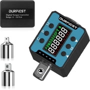 Digital Torque Wrench,DURFICST 1/2" Digital Torque Adapter with Backlight/Alarm, Electronic Torque Wrench Converter with  2% Accuracy, Range 10-340 N.m,Buzzer and LED Indicator, for Automotive Repair