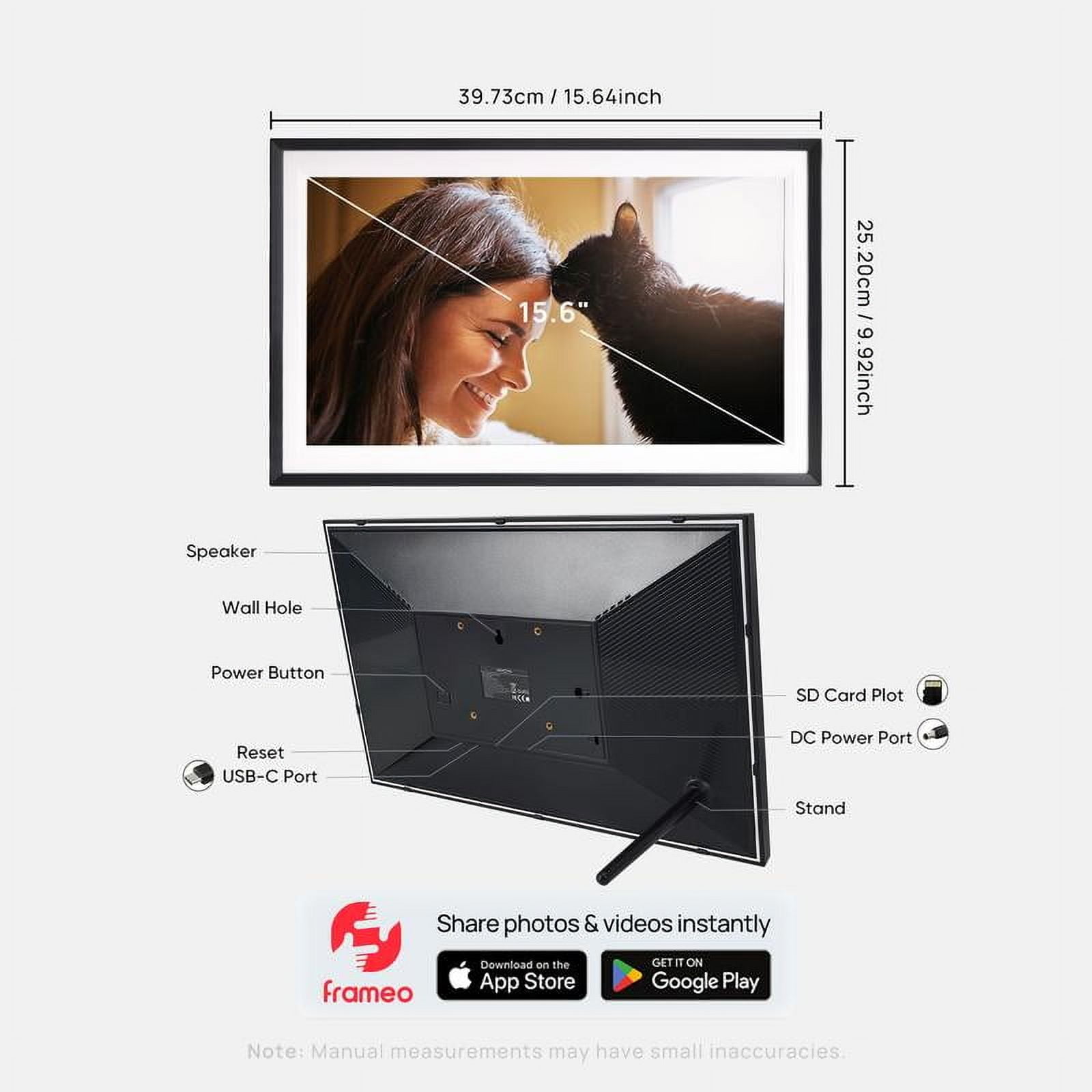 Digital Touch Screen Photo Frame 10.1 Inch 32GB Touchscreen PhotoFrame ...