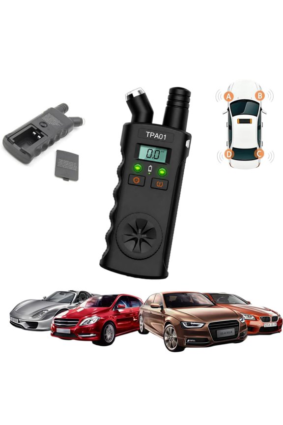 Digital Tpms Reset Gauge Tool, 2026 New Digital Tpms Reset Tool, 150 Psi, 433 Mhz, Auto Valve Activation for Compatible Vehicles Quick & Easy Reset in Minutes (2PCS)