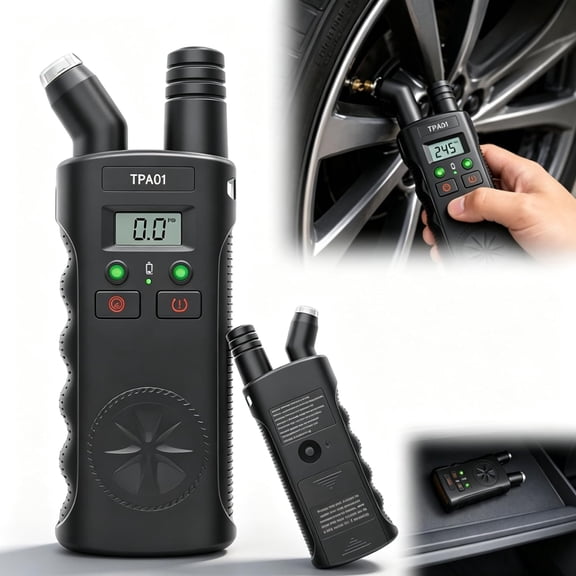 Digital Tpms Reset Gauge Tool, TPA01 2-in-1 TPMS Relearn Tool and 150 PSI Digital Tire Pressure Gauge, Tire Monitoring Sensor Activation Reset Tools for Compatible Vehicles (1PC)