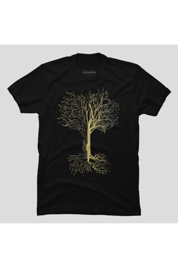 Digital Tree Computer Scientist Gamer CPU T-shirt M2983178, Up to Size 5XL