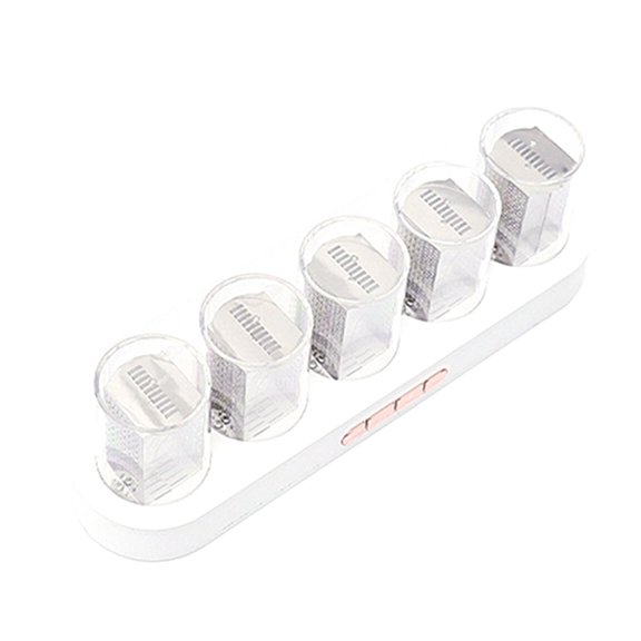 Digital Tube Clock with Colorful LED Glows for Gaming Desktop Decoration Colorful LED Glows Glow Tube Clock Gift