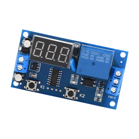 Digital Tube LED Digital Time Delay Cycle Timer Delay Switching Circuit Board Timing Control Module Replacement