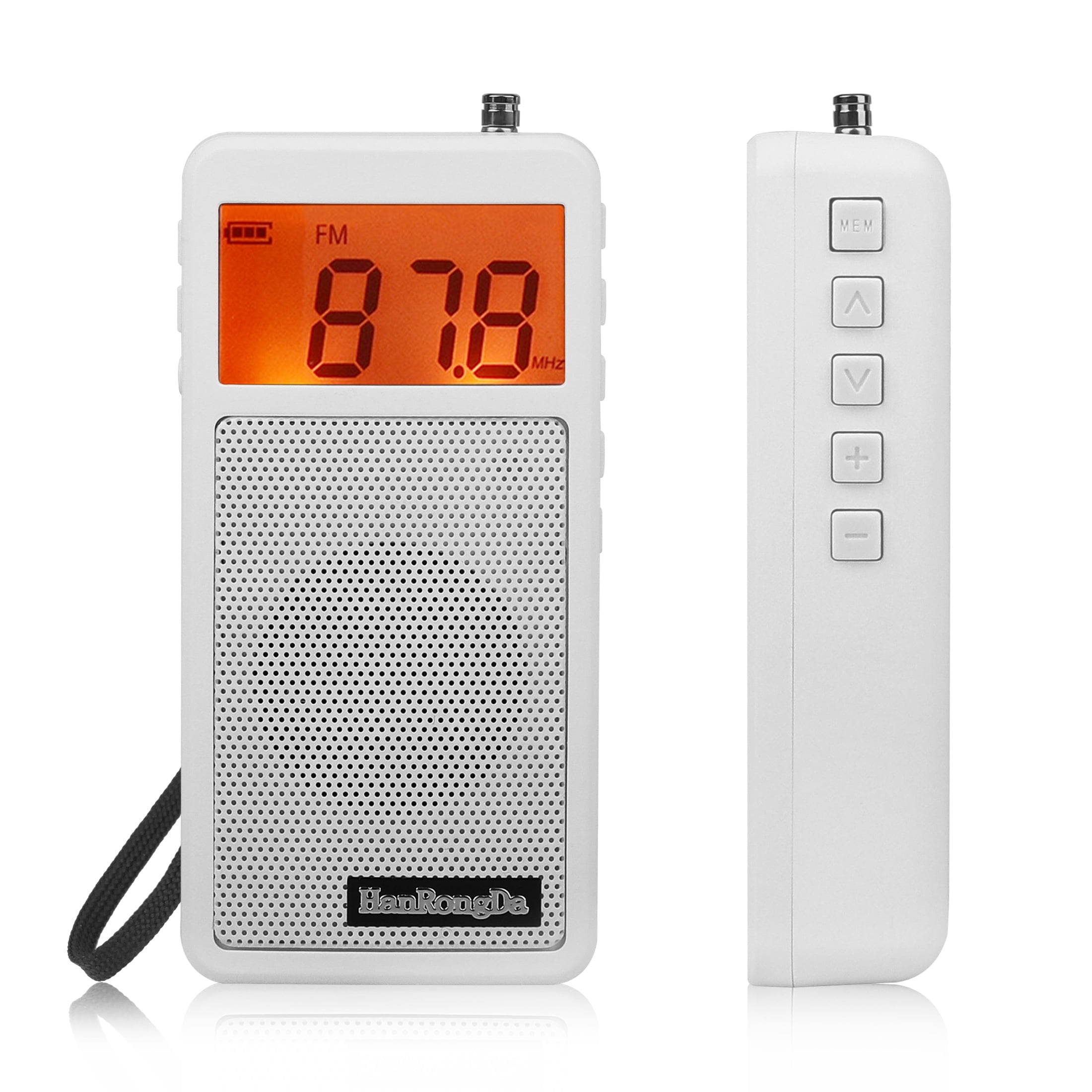 Digital Tuning AM FM Pocket Radio, EEEkit LCD Battery Operated Portable ...