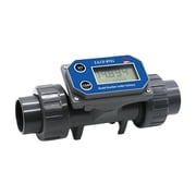 Digital Turbine Flow Meter Electronic LCD Display Flowmeter PVC Pipe Liquid Water for Farm Garden Irrigation Tools DN25/40/50
