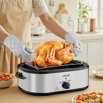 Digital Turkey Roaster Oven 20QT - Rapid Cooking Technology, Adjustable Temperature Control 150°F-450°F, Self-Basting Lid & Defrost Function