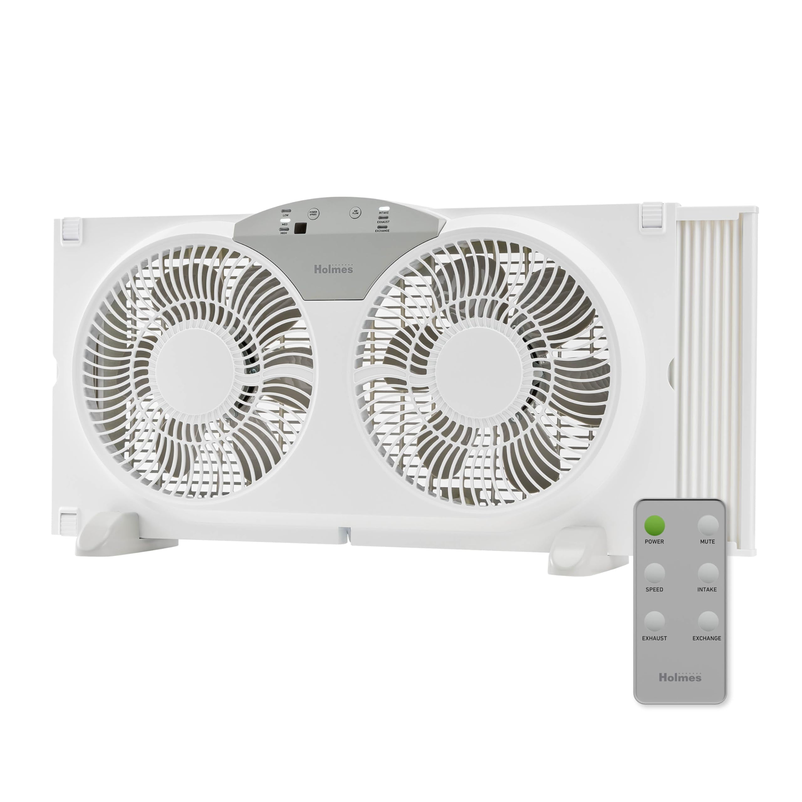 Digital Twin 9 Inch Window Fan, Reversible Airflow for Intake or ...