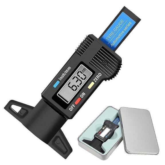 Digital Tyre Depth Gauge Tire Tread Checker Electronic Tread Depth Tester With Lcd Display
