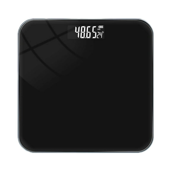 Digital USB Charging Body Scale Accurate Bathroom Weight Scale Heavy Duty 400lb Capacity Health Weighing Tool with LCD Display