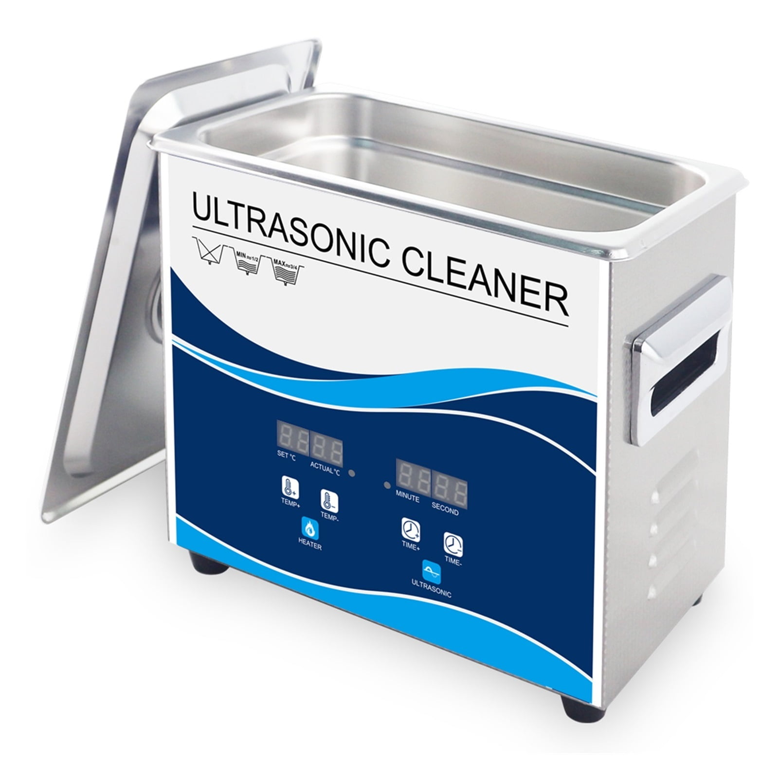 Digital Ultrasonic Cleaner 3.2L 180W Degas Stainless Bath 40KHZ Timer Heater Adjustable Household Ultrasound Washer Dental Tools ,Strong Cleaning