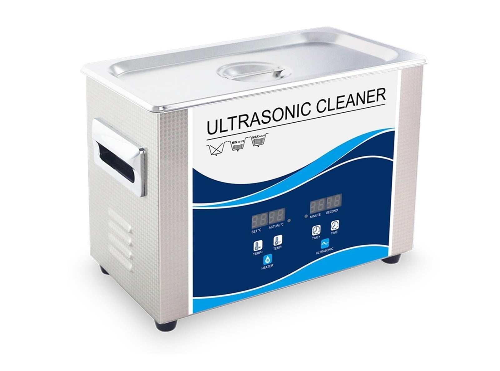 Digital Ultrasonic Cleaner Portable Bath 4.5L 180W With Heater Dental Clinic Nail Surgical Tools Chains Parts ,Strong Cleaning