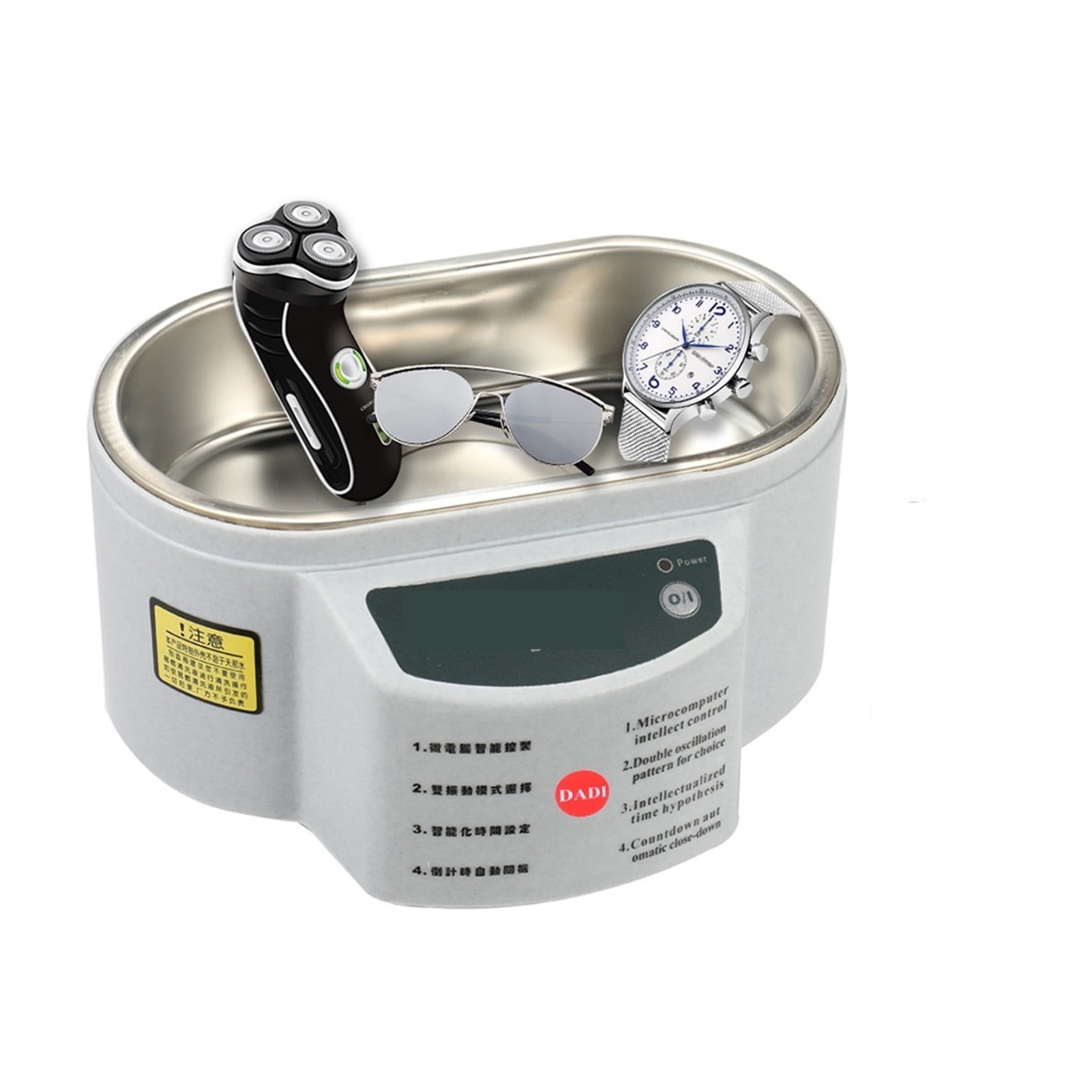 Digital Ultrasonic Cleaner Ultrasonic Bath Jewelry Glasses Circuit Board Cleaning Machine Ultrasound Jewelry Cleaner 500ml ,Strong Cleaning