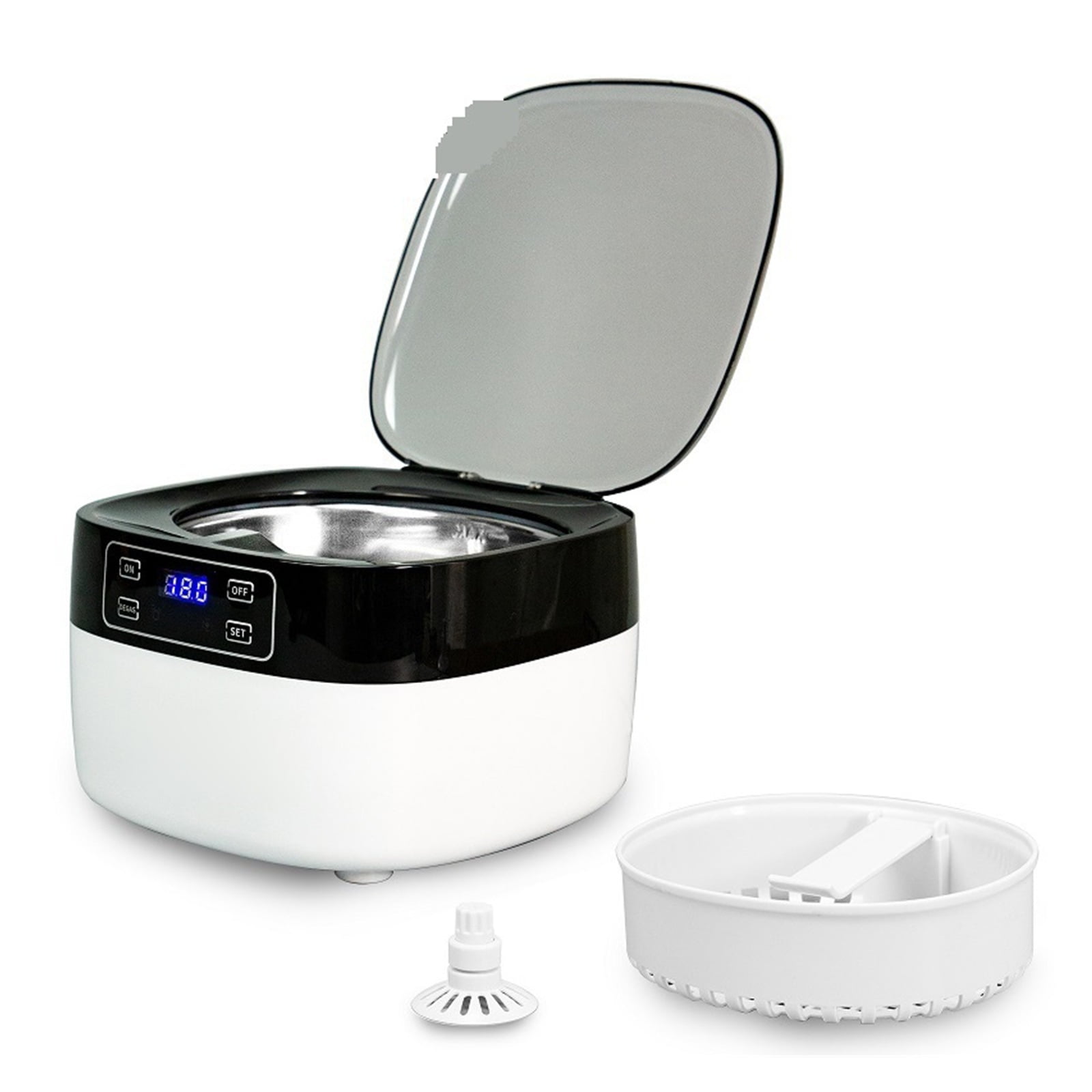 Digital Ultrasonic Cleaner Washer Bath Tank Basket Timing Degas Watches Glasses Jewelry Denture