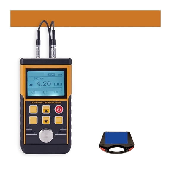 Digital Ultrasonic Thickness Gauge Meter,1.0-350mm Paint Tester for Metal Glass PVC Acrylic ,Multifunctional